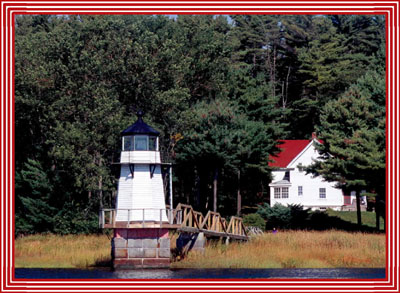 Doubling Point Light Kennebec River Arrowsic,Maine