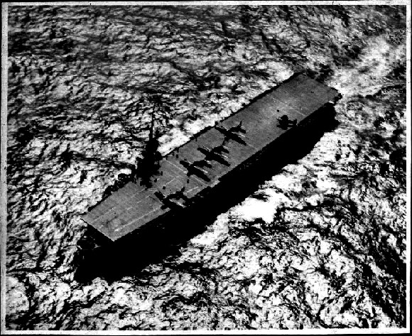 Over USS VELLA GULF CVE-111