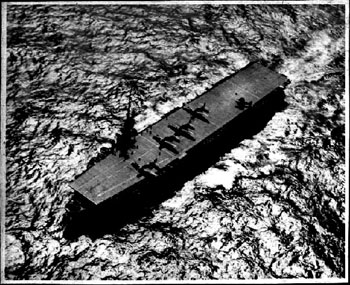 Over USS VELLA GULF